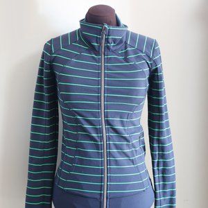 Lululemon Nice Asana Jacket Slalom Stripe Inkwell